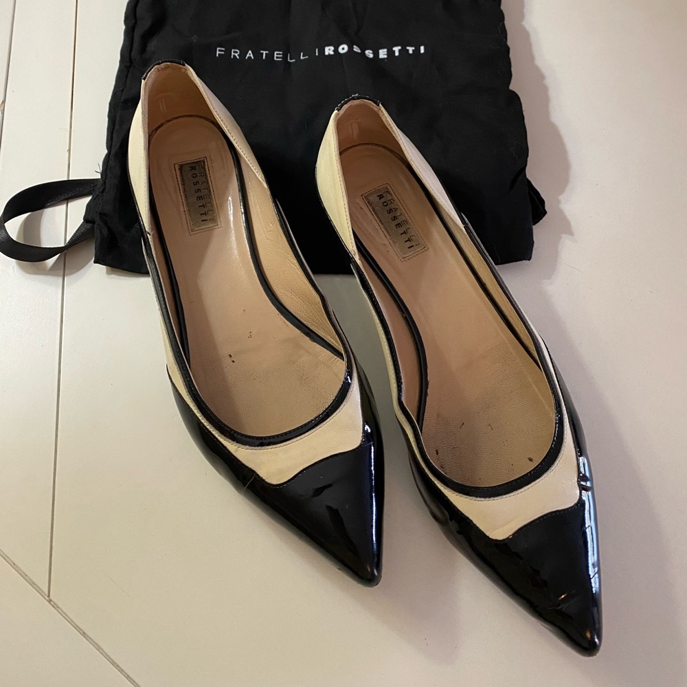 Fratelli Rossetti Black and White Flats